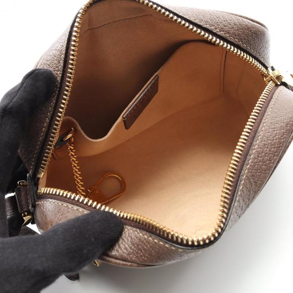 GUCCI Brown Leather Shoulder Bag - Picture 4 of 8
